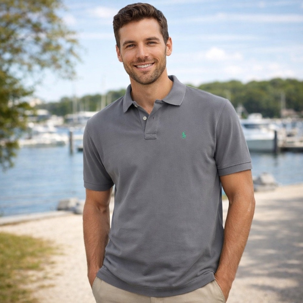 Lot Of 2 Polo Ralph Lauren Mens Classic Fit Cotton Pique Polo Shirts Pony